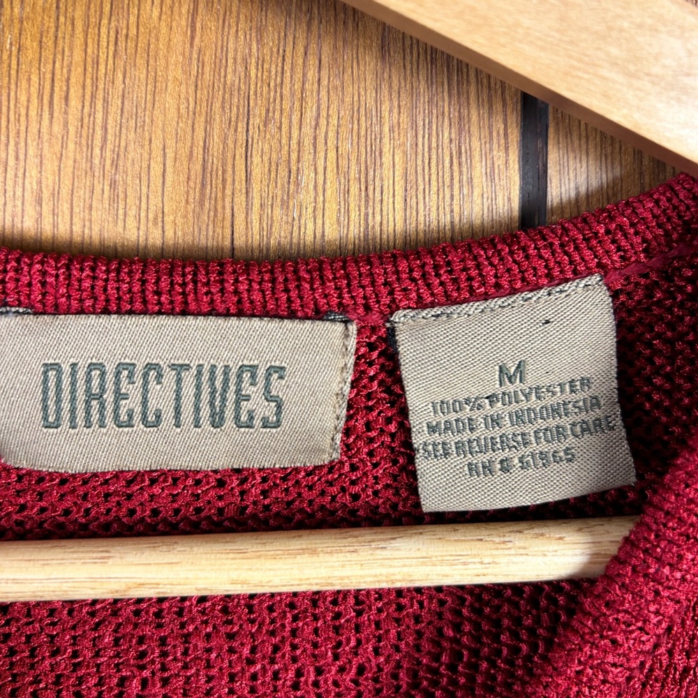 Vintage Directives Striped V Neck Short Sleeve Knit Top Women's Size Medium‎ - Picture 5 of 6